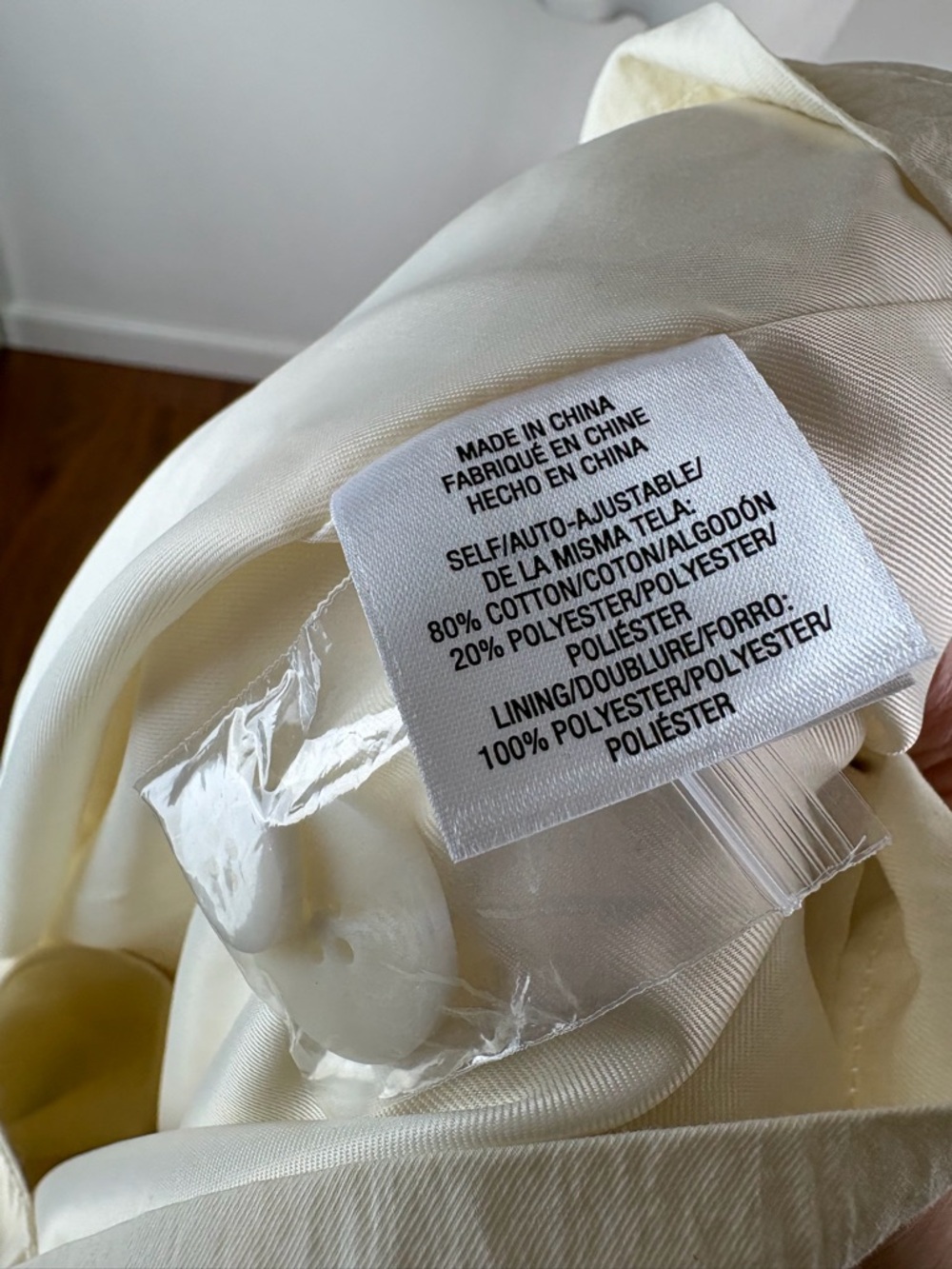 Joe’s Jeans The Elizabeth Trench Coat in Panna Cotta Cream Size S - Picture 11 of 11